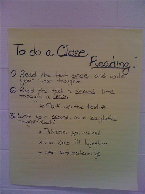 Close Reading 